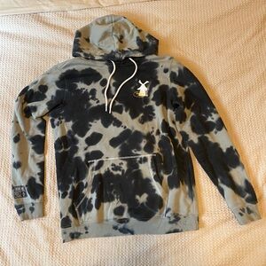 Dutch Bros “Serving You Since 92” Black and Grey Tie Dye Hoodie